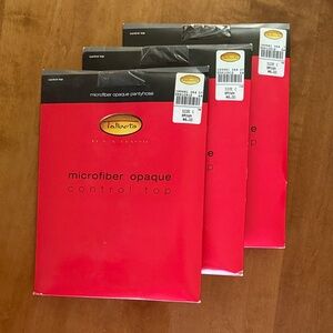 Bundle of 13 NEW Talbots Size C Pantyhose - Black, Brown, Navy and Seashell